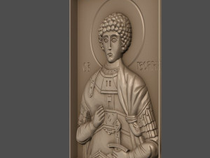st george orthodox icon Modèle 3D