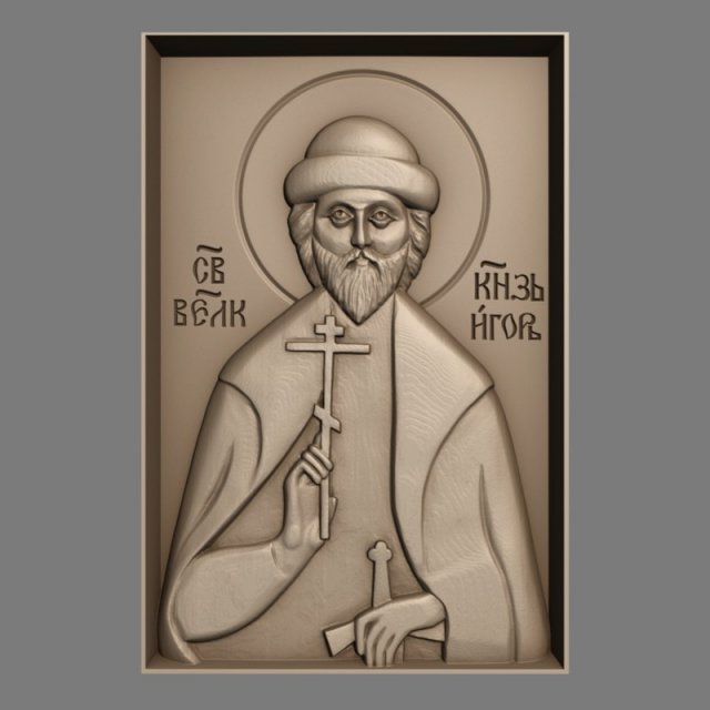 christian icon st igor 3D Модель .c4d .max .obj .3ds .fbx .stl .blend 