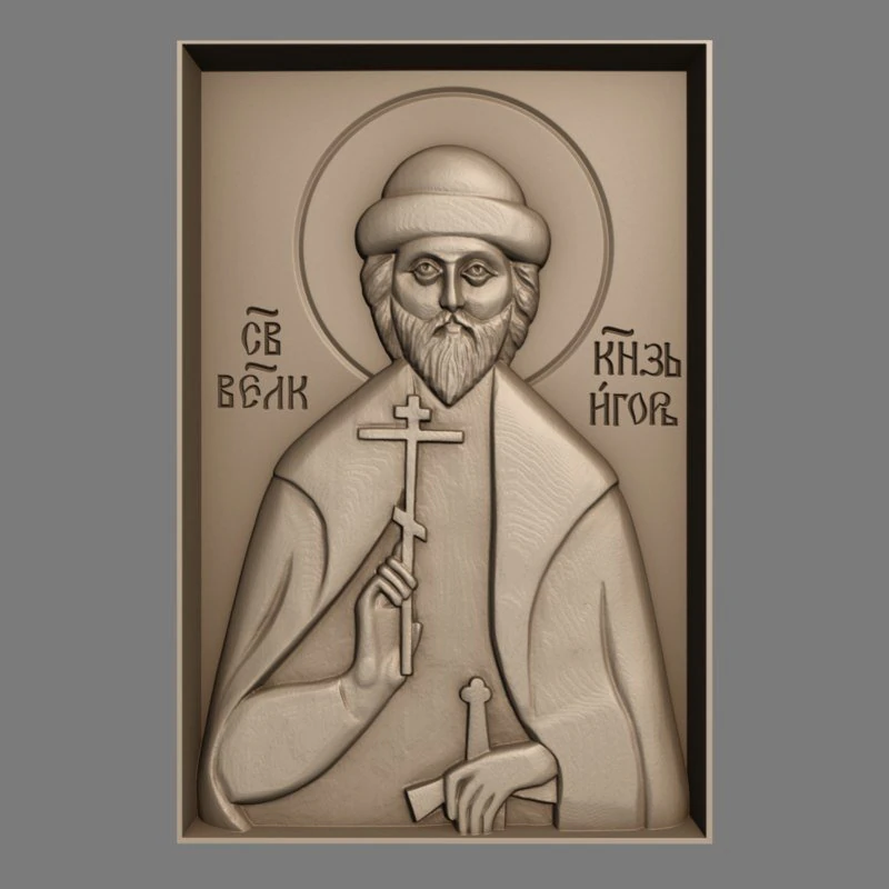christian icon st igor 3D Model .c4d .max .obj .3ds .fbx .stl .blend 