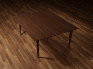 wooden table 3D Модель