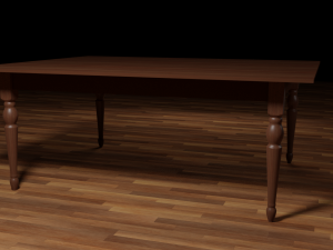 wooden table Modèle 3D