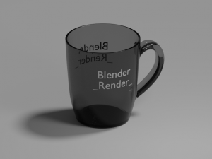 cup with a text 3D Model