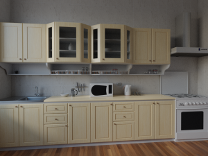 kitchen shelves 3D Модель