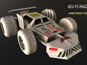 sci fi race car 3D Model