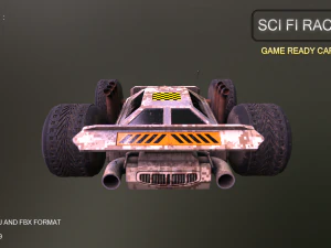 sci fi race car 3D Model