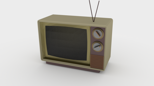 Retro TV 3D model download