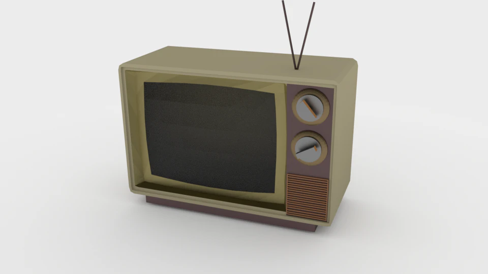retro tv 3D Model .c4d .max .obj .3ds .fbx .stl .blend 