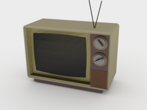 retro tv Modelo 3D