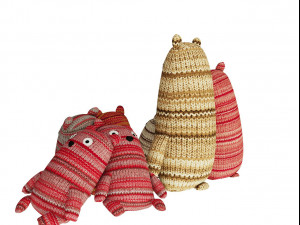 realistic children teddy bears 3D Model