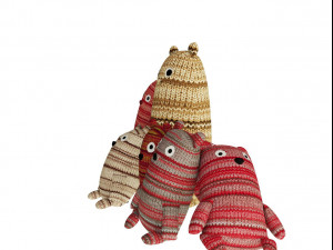 realistic children teddy bears 3D Model