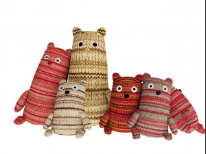 realistic children teddy bears 3D Model