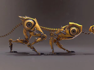 Sci-fi cheetah 3D Model