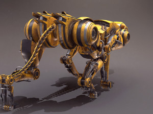Sci-fi cheetah Modelo 3D