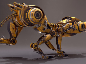 Sci-fi cheetah Modelo 3D