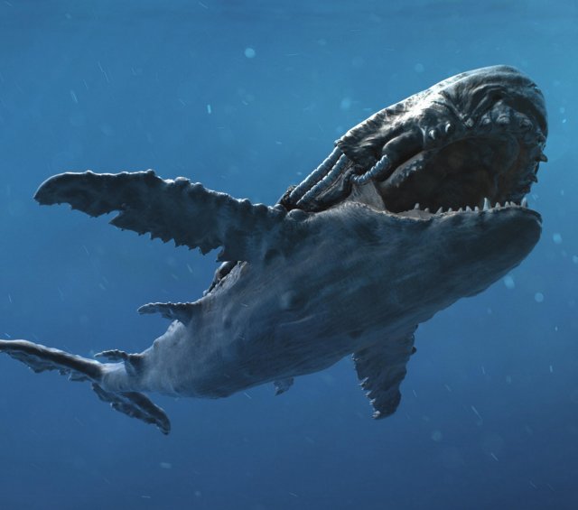 ocean monster 3D Model .c4d .max .obj .3ds .fbx .stl .blend 