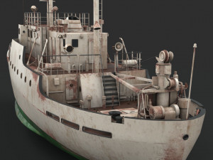 rusty vessel Modèle 3D
