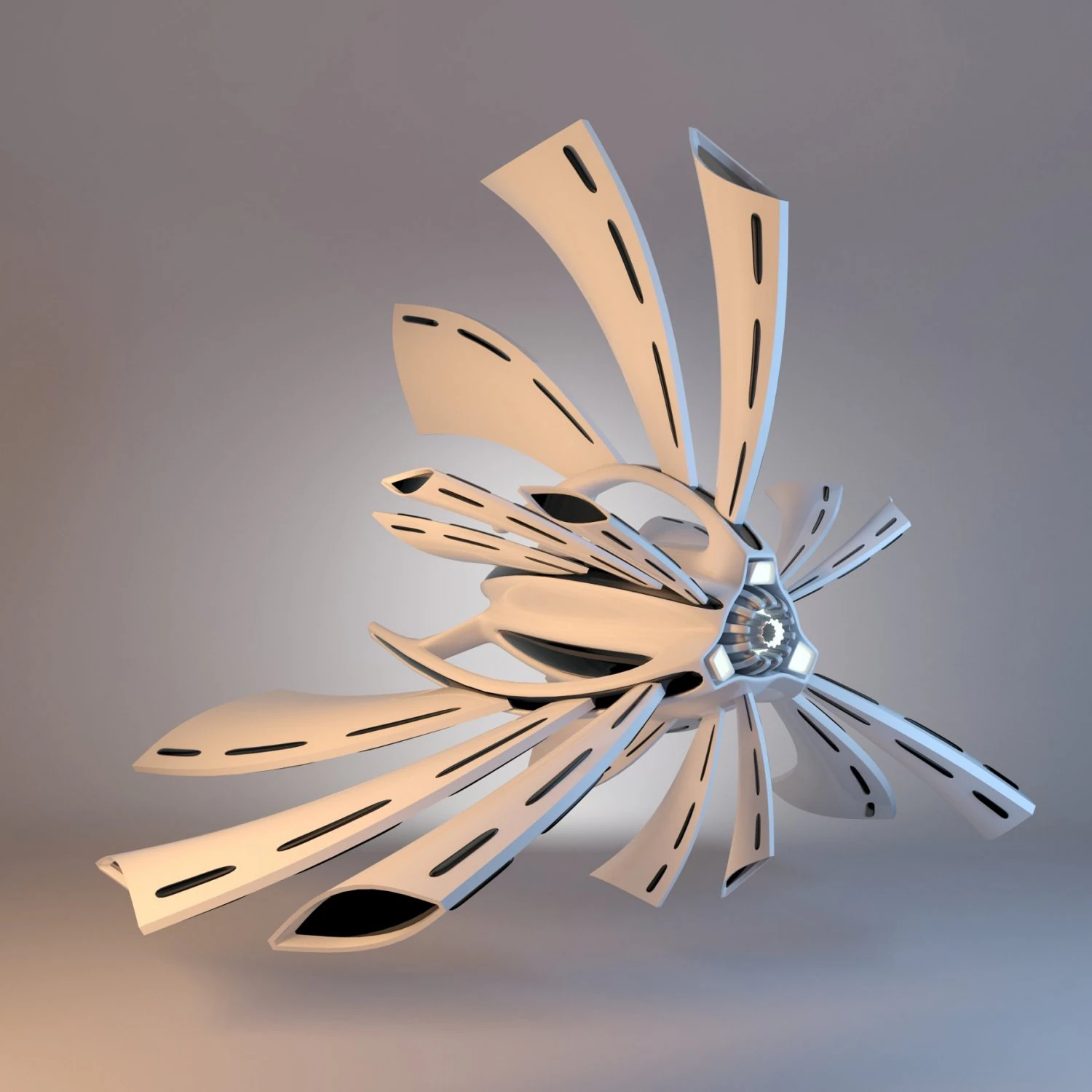 sci-fi spaceship 3D Model .c4d .max .obj .3ds .fbx .stl .blend