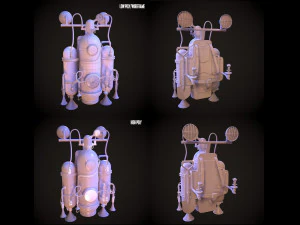 jetpack militare Modello 3D