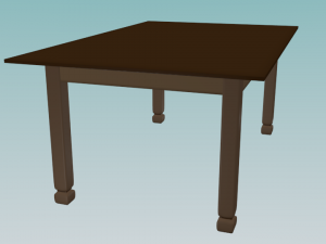 simple table 3D 모델
