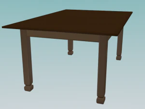meja sederhana Model 3D