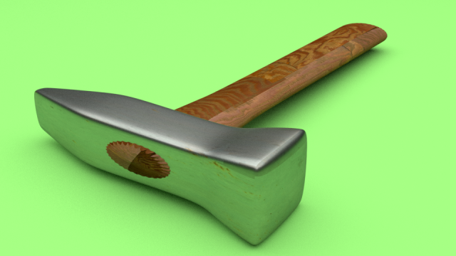 hammer Model 3D .c4d .max .obj .3ds .fbx .stl .blend 