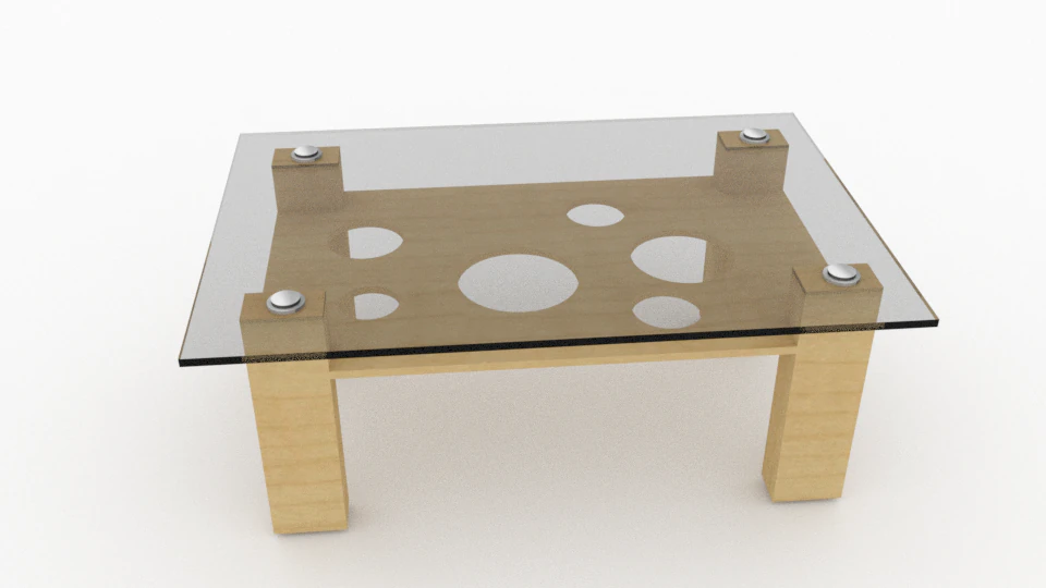 coffee table 3D Model .c4d .max .obj .3ds .fbx .stl .blend 