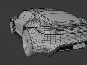 porsche taycan 3D 模型