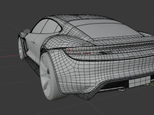 porsche taycan 3D Model