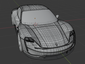 porsche taycan 3D 模型