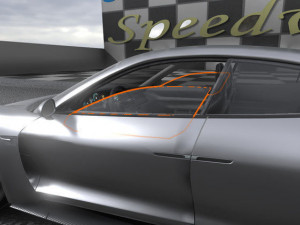 porsche taycan 3D 模型