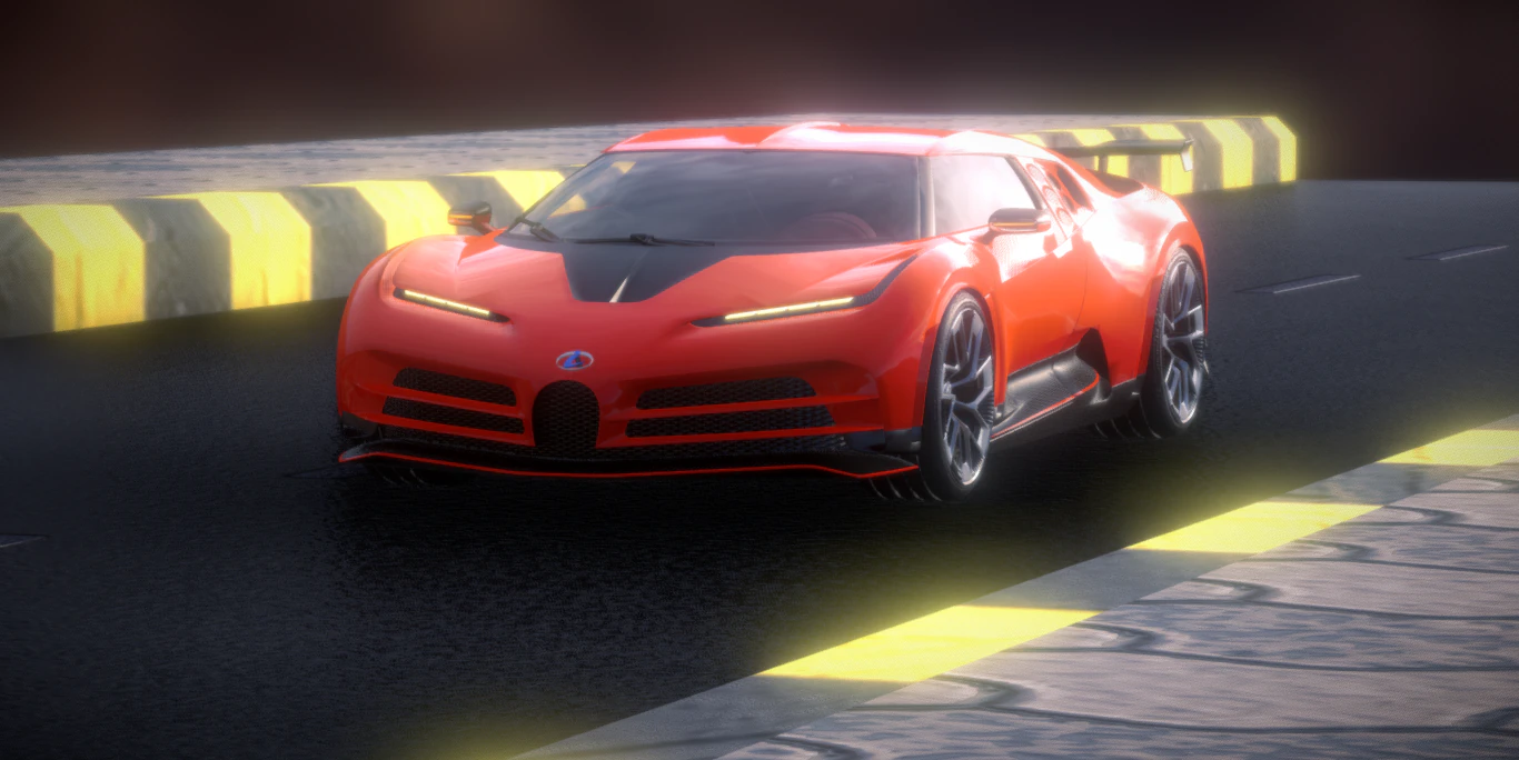 bugatti centodieci 3D Model .c4d .max .obj .3ds .fbx .stl .blend 