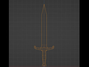 Simple Sword Handpainted 3D मॉडल