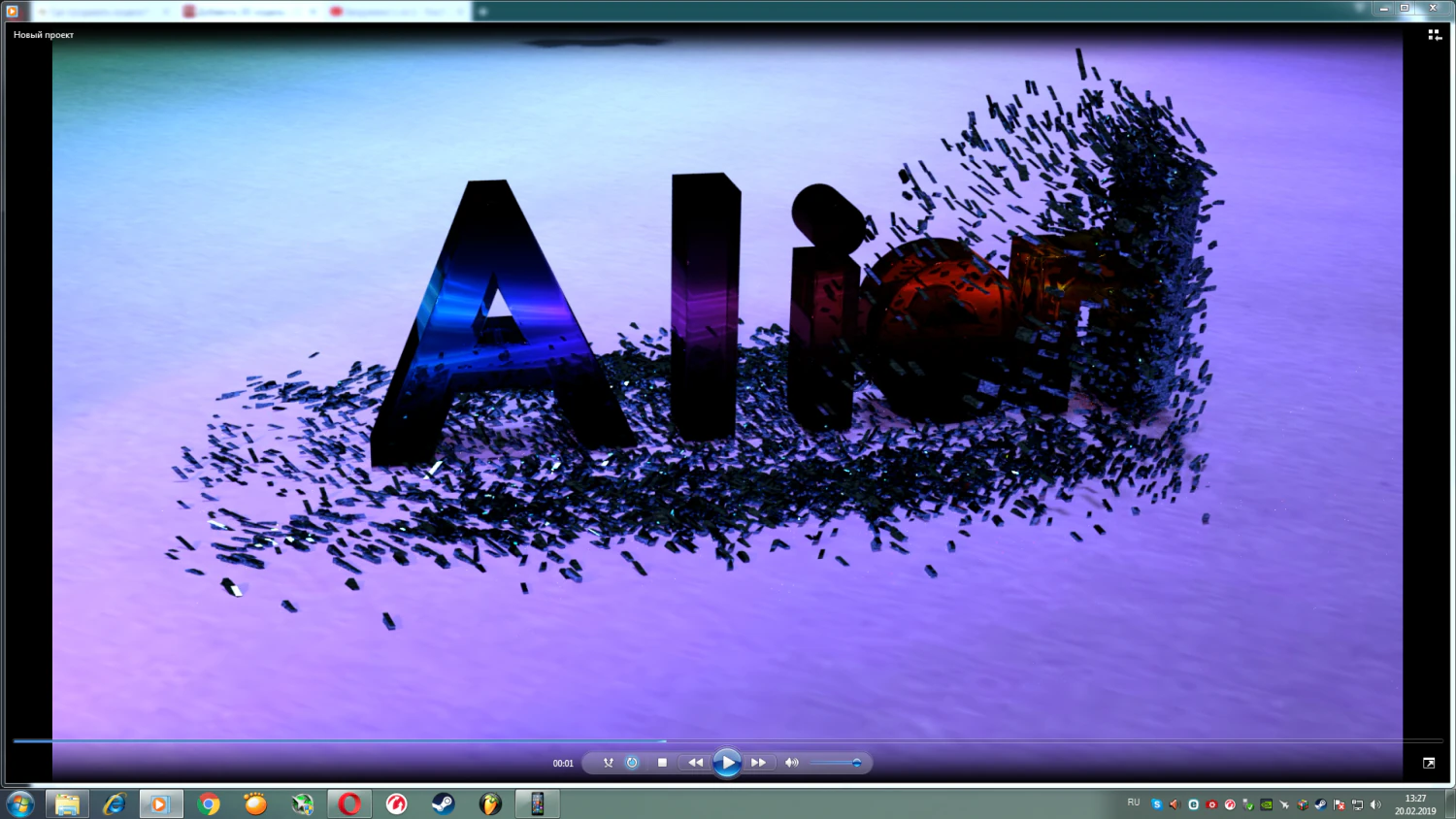 text for video 3D Model .c4d .max .obj .3ds .fbx .stl .blend 