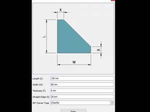 ilogic - gusset plate Modello 3D