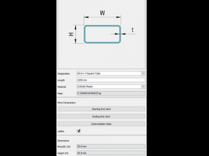 ilogic - square and rectangular tubing 3Dモデル