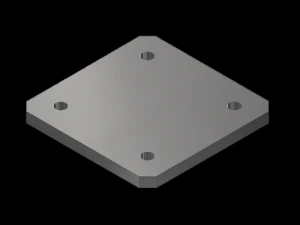 ilogic - structural base plate 3D Model