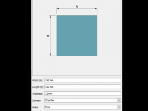 ilogic - structural base plate Modelo 3D