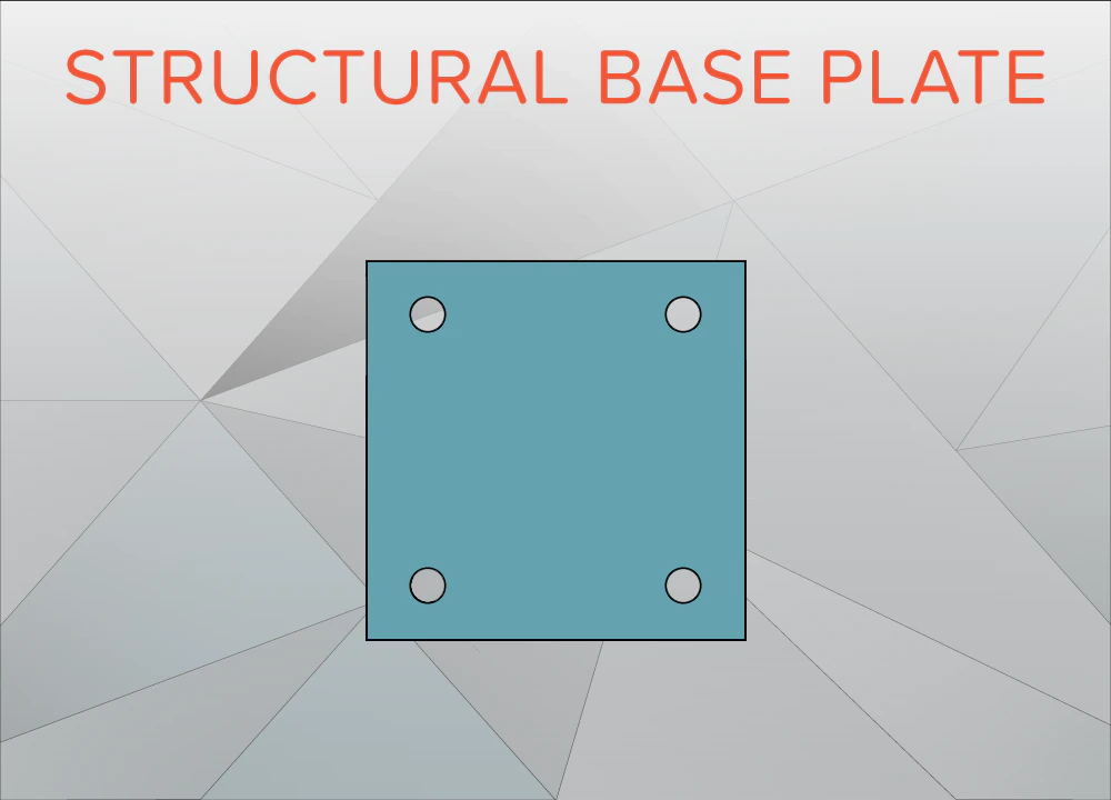 ilogic - structural base plate 3D Model .c4d .max .obj .3ds .fbx .stl .blend 