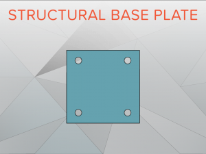 ilogic - structural base plate 3D Model