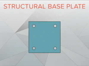 ilogic - piastra di base strutturale Modello 3D