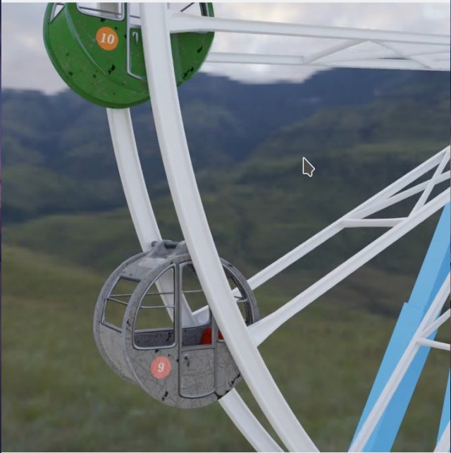 ferriswheel 3D-Modell .c4d .max .obj .3ds .fbx .stl .blend 