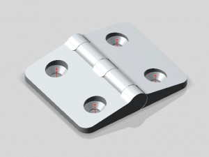 hinge 3d printable one piece 3D 프린트 모델