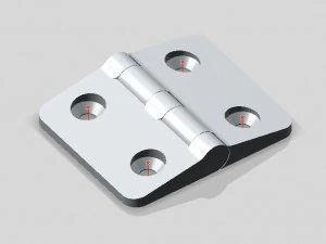 hinge 3d printable one piece 3D Print Model