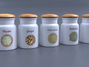 банку для спецій 3D Модель