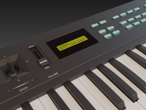 kawai k1 synthesizer 3D मॉडल