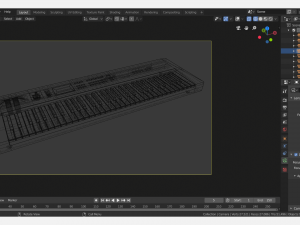 kawai k1 synthesizer 3D मॉडल