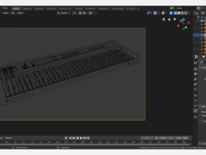 kawai k1 synthesizer 3D Model