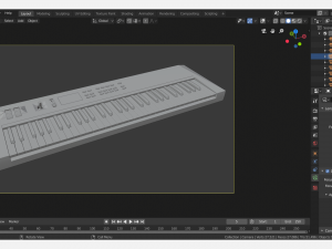 kawai k1 synthesizer 3D मॉडल