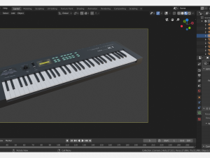 kawai k1 synthesizer 3D मॉडल