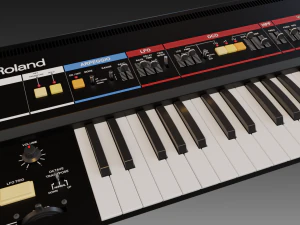 roland juno 6 synthesizer 3D Model